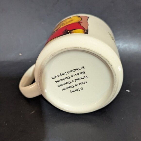 Disney Winnie The Pooh Ceramic Mug Pink Interior 3.5" Adorable Character Design - Picture 4 of 7